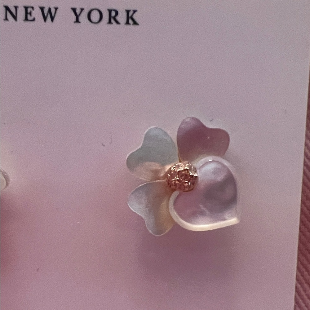 Kate Spade New York Pastel Flower Stud Earrings – With Dust Bag - Picture 3 of 6